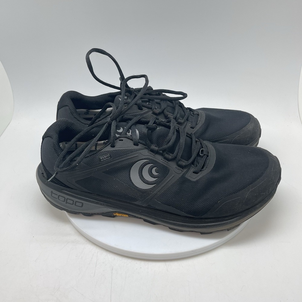 Topo Terraventure 4 Sneakers Mens 11.5 Black Vibram WP Running Hiking Shoes